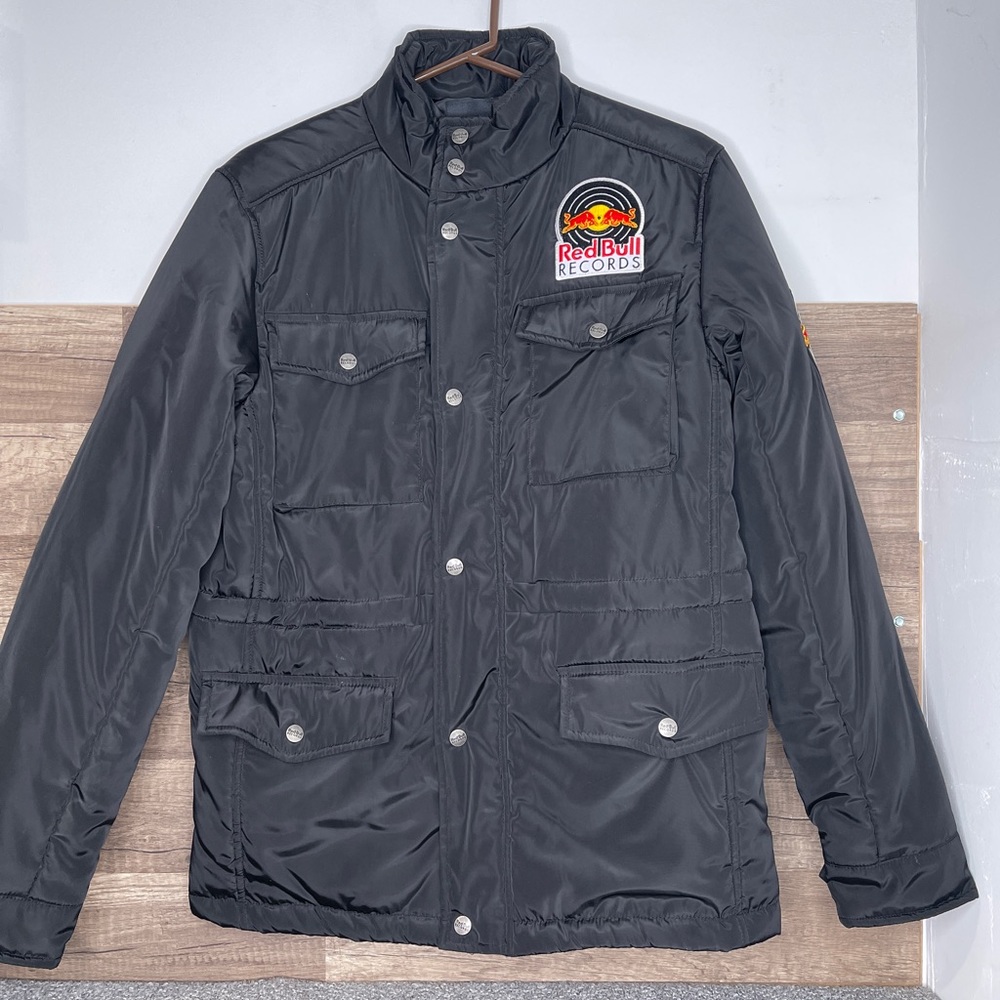 Red Bull Records Men S Jacket Black Full Zip Weath